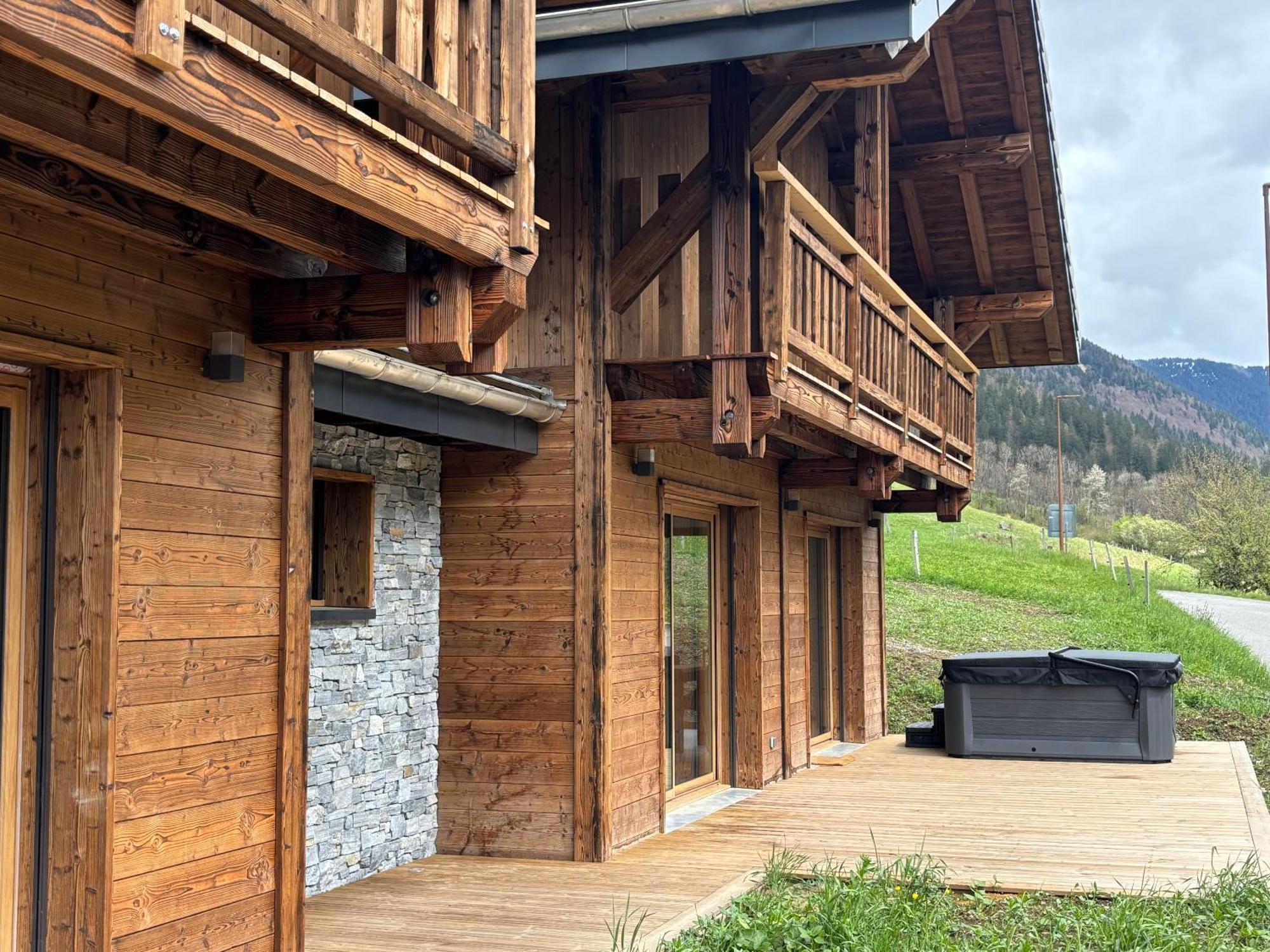 Chalets, Les Crozats Montriond Exterior foto